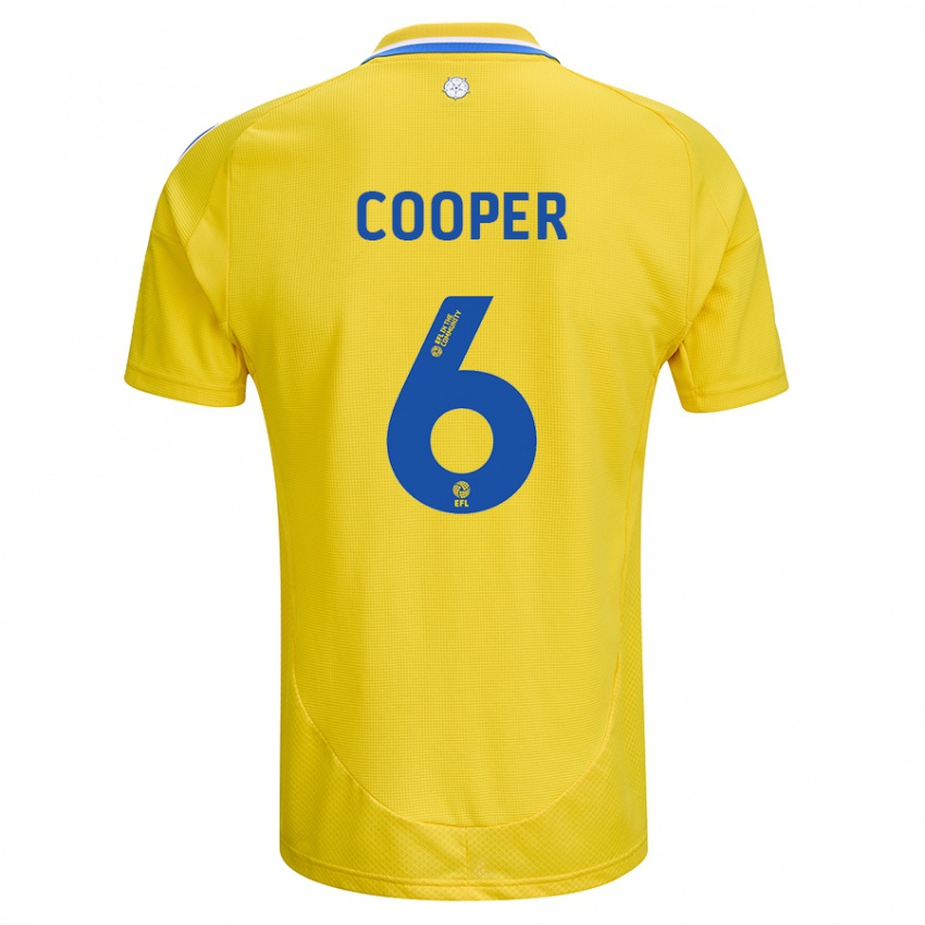 Dětské Liam Cooper #6 Žlutá Modrá Daleko Hráčské Dresy 2024/25 Dres