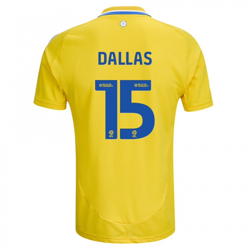 Dětské Stuart Dallas #15 Žlutá Modrá Daleko Hráčské Dresy 2024/25 Dres