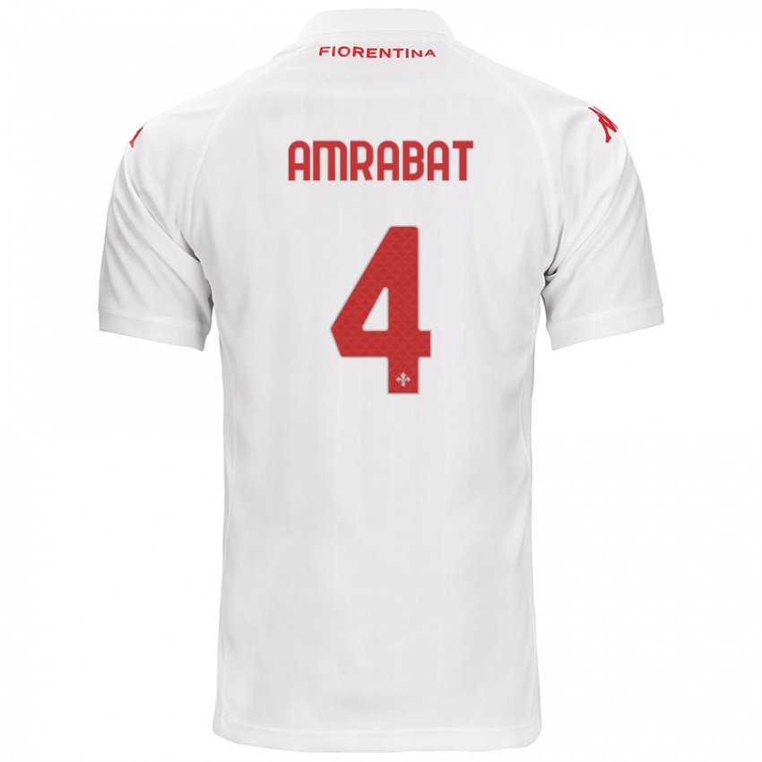 Dětské Sofyan Amrabat #4 Bílý Daleko Hráčské Dresy 2024/25 Dres