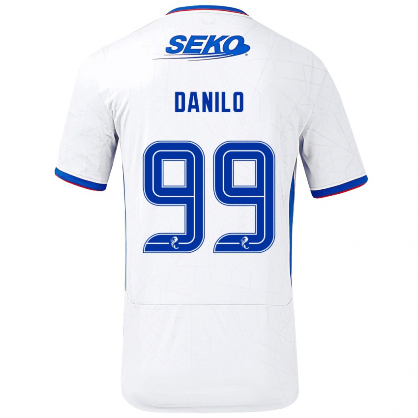 Dětské Danilo #99 Bílá Modrá Daleko Hráčské Dresy 2024/25 Dres