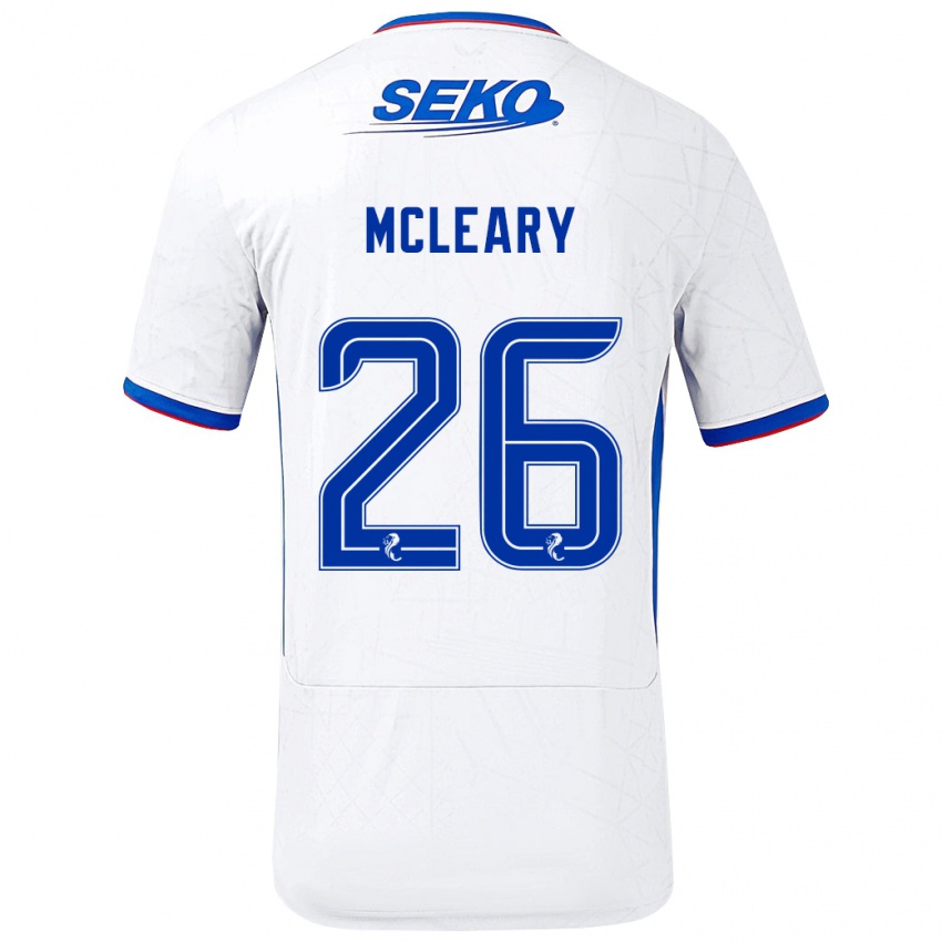 Dětské Jodi Mcleary #26 Bílá Modrá Daleko Hráčské Dresy 2024/25 Dres