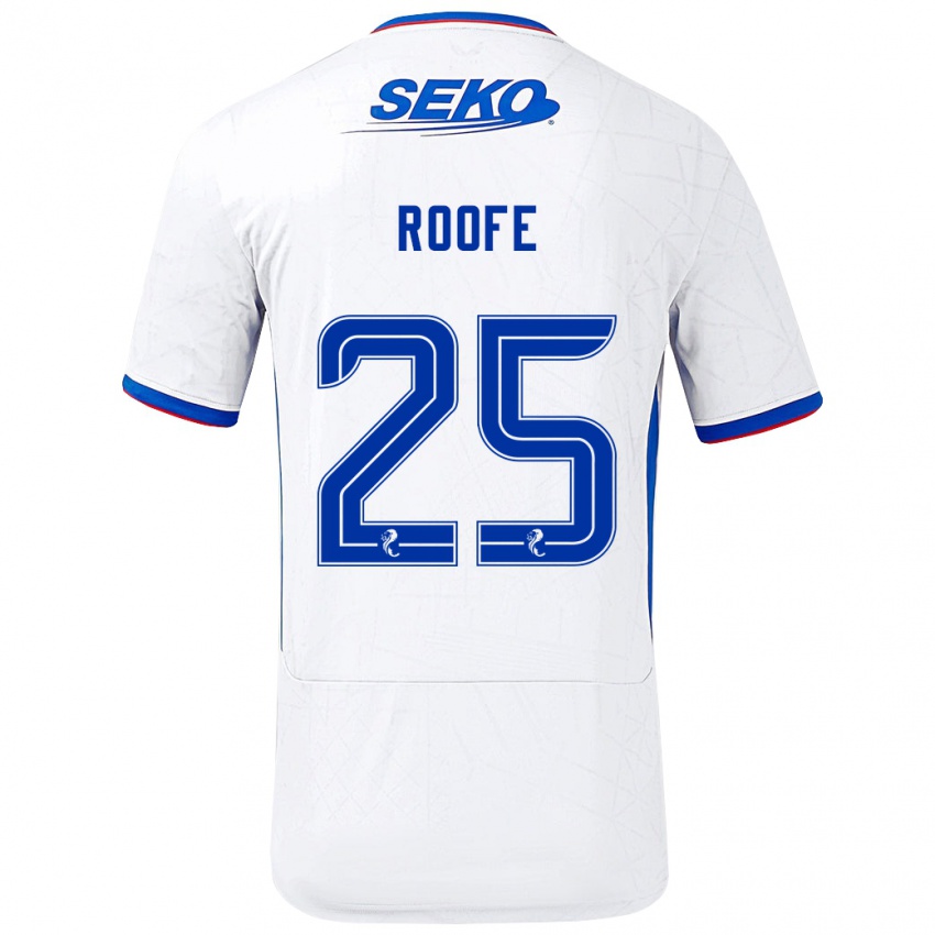 Dětské Kemar Roofe #25 Bílá Modrá Daleko Hráčské Dresy 2024/25 Dres