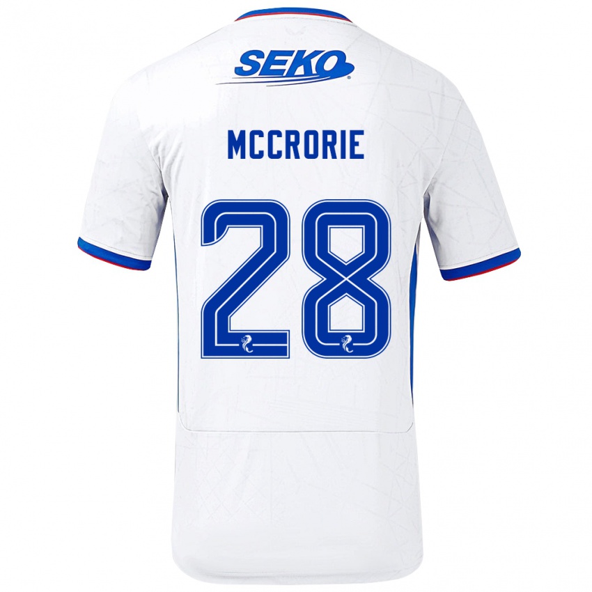 Dětské Robby Mccrorie #28 Bílá Modrá Daleko Hráčské Dresy 2024/25 Dres