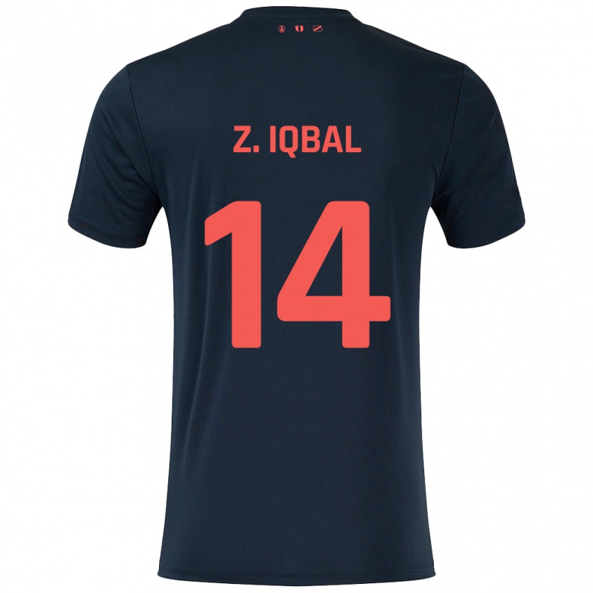 Dětské Zidane Iqbal #14 Černá Červená Daleko Hráčské Dresy 2024/25 Dres