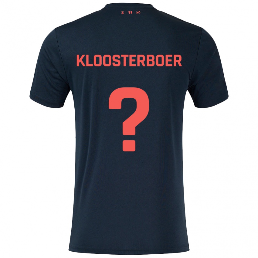 Dětské Per Kloosterboer #0 Černá Červená Daleko Hráčské Dresy 2024/25 Dres