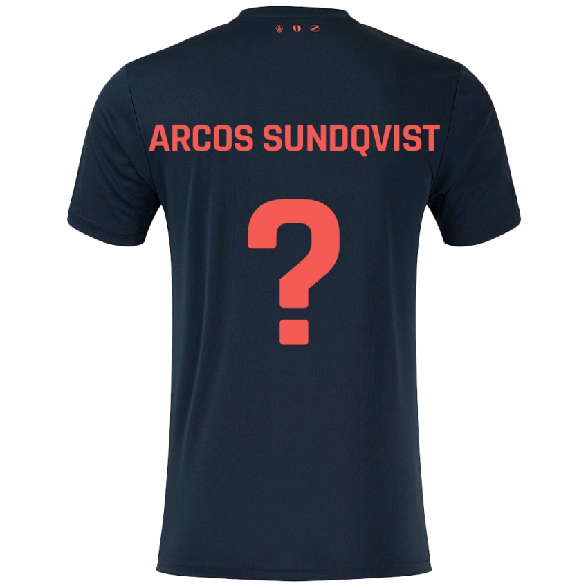 Dětské Gustav Arcos Sundqvist #0 Černá Červená Daleko Hráčské Dresy 2024/25 Dres