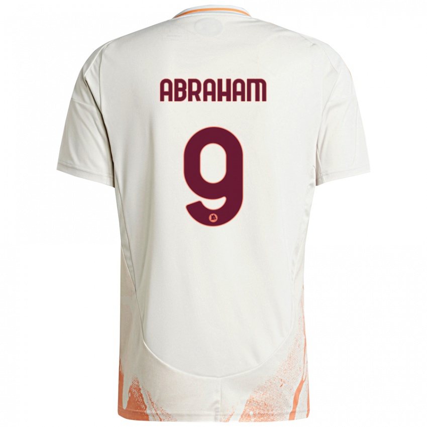 Dětské Tammy Abraham #9 Krémová Bílá Oranžová Daleko Hráčské Dresy 2024/25 Dres