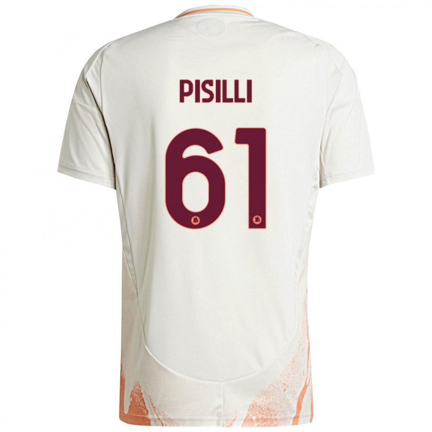 Dětské Niccolo Pisilli #61 Krémová Bílá Oranžová Daleko Hráčské Dresy 2024/25 Dres