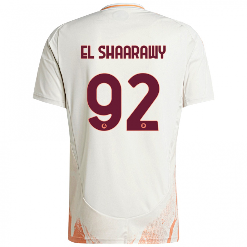 Dětské Stephan El Shaarawy #92 Krémová Bílá Oranžová Daleko Hráčské Dresy 2024/25 Dres