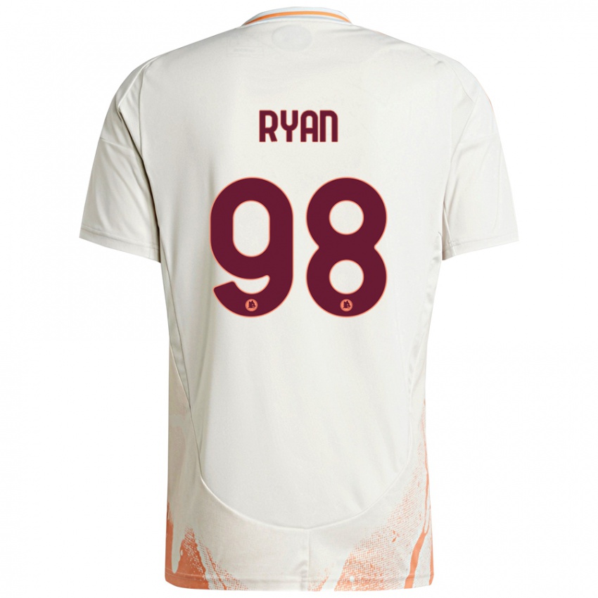 Dětské Mathew Ryan #98 Krémová Bílá Oranžová Daleko Hráčské Dresy 2024/25 Dres