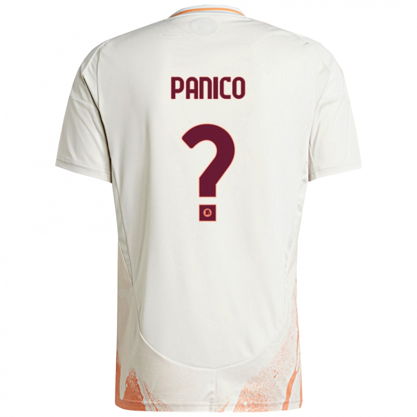 Dětské Francesco Panico #0 Krémová Bílá Oranžová Daleko Hráčské Dresy 2024/25 Dres