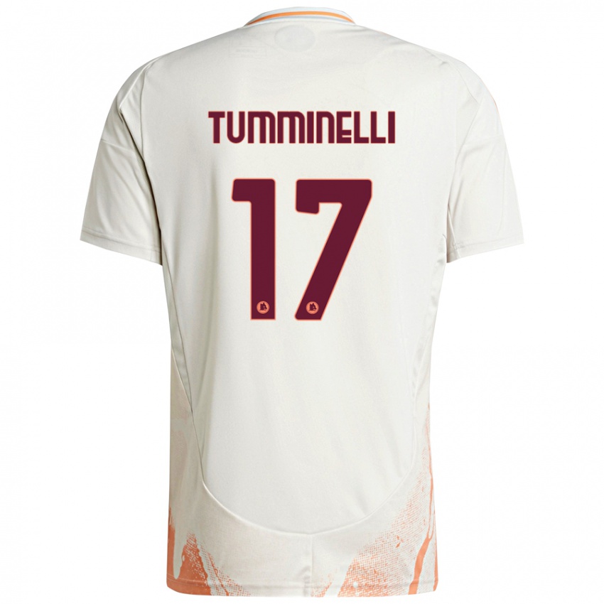 Dětské Gianmarco Tumminelli #17 Krémová Bílá Oranžová Daleko Hráčské Dresy 2024/25 Dres