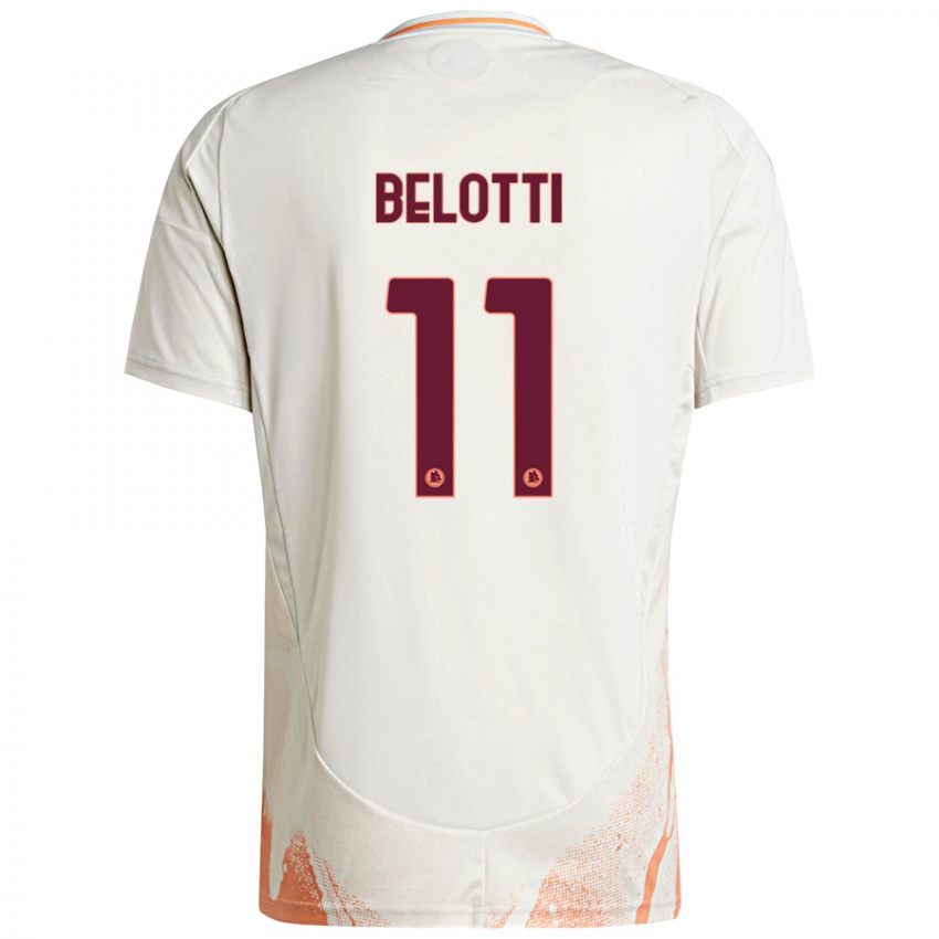 Dětské Andrea Belotti #11 Krémová Bílá Oranžová Daleko Hráčské Dresy 2024/25 Dres