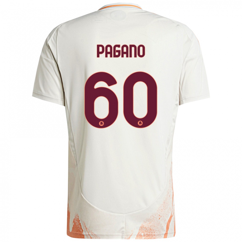 Dětské Riccardo Pagano #60 Krémová Bílá Oranžová Daleko Hráčské Dresy 2024/25 Dres