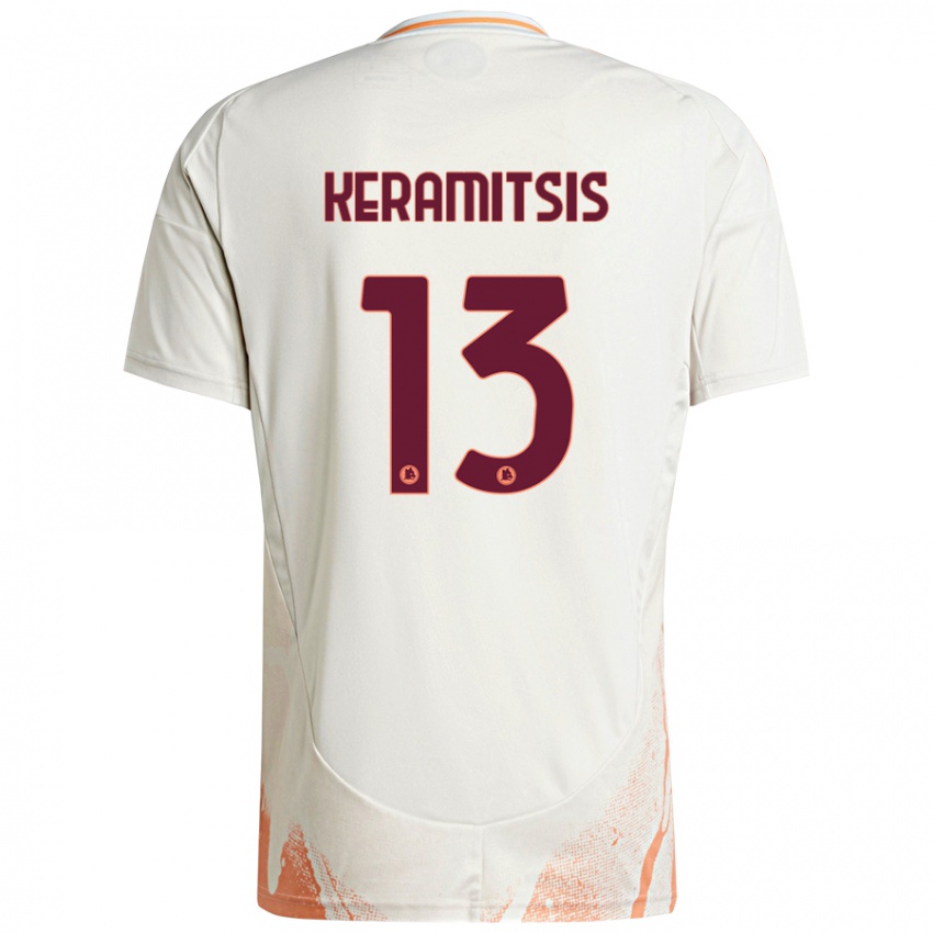 Dětské Dimitrios Keramitsis #13 Krémová Bílá Oranžová Daleko Hráčské Dresy 2024/25 Dres