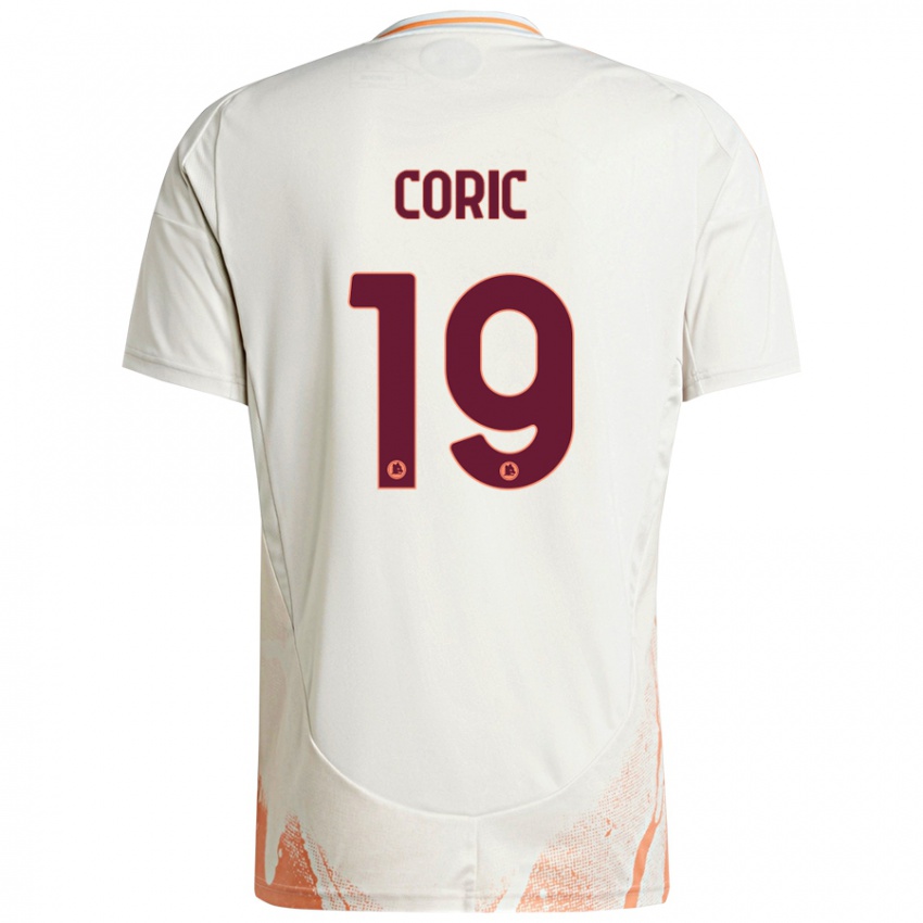 Dětské Ante Coric #19 Krémová Bílá Oranžová Daleko Hráčské Dresy 2024/25 Dres