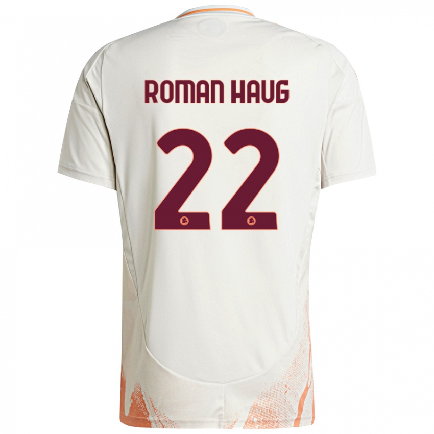 Dětské Sophie Roman Haug #22 Krémová Bílá Oranžová Daleko Hráčské Dresy 2024/25 Dres