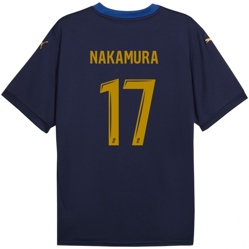 Dětské Keito Nakamura #17 Námořnické Zlato Daleko Hráčské Dresy 2024/25 Dres