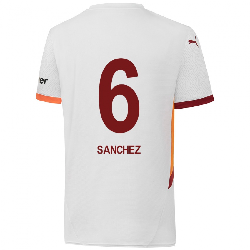 Dětské Davinson Sanchez #6 Bílá Žlutá Červená Daleko Hráčské Dresy 2024/25 Dres