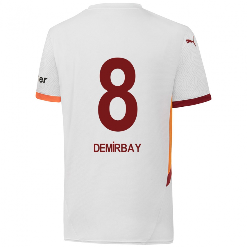 Dětské Kerem Demirbay #8 Bílá Žlutá Červená Daleko Hráčské Dresy 2024/25 Dres