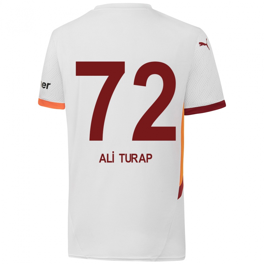 Dětské Ali Turap Bülbül #72 Bílá Žlutá Červená Daleko Hráčské Dresy 2024/25 Dres