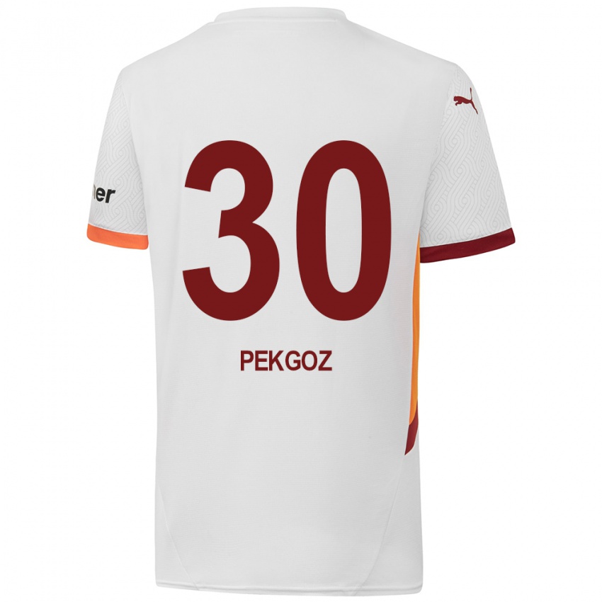 Dětské Berra Pekgöz #30 Bílá Žlutá Červená Daleko Hráčské Dresy 2024/25 Dres