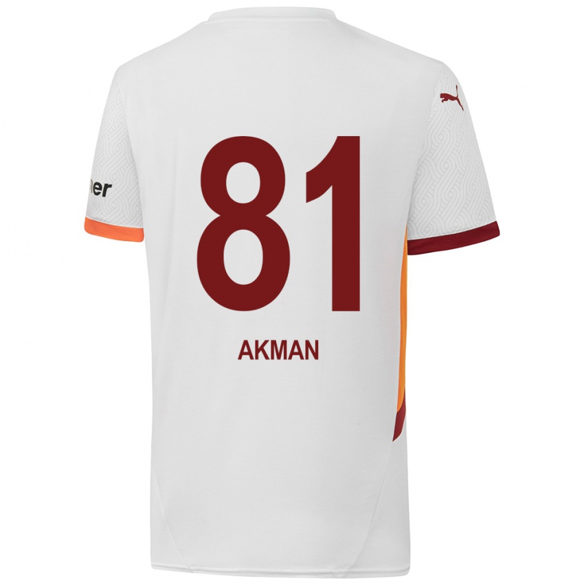 Dětské Hamza Akman #81 Bílá Žlutá Červená Daleko Hráčské Dresy 2024/25 Dres