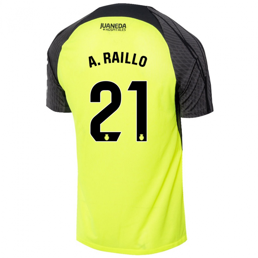 Dětské Antonio Raíllo #21 Fluorescenční Zelená Černá Daleko Hráčské Dresy 2024/25 Dres