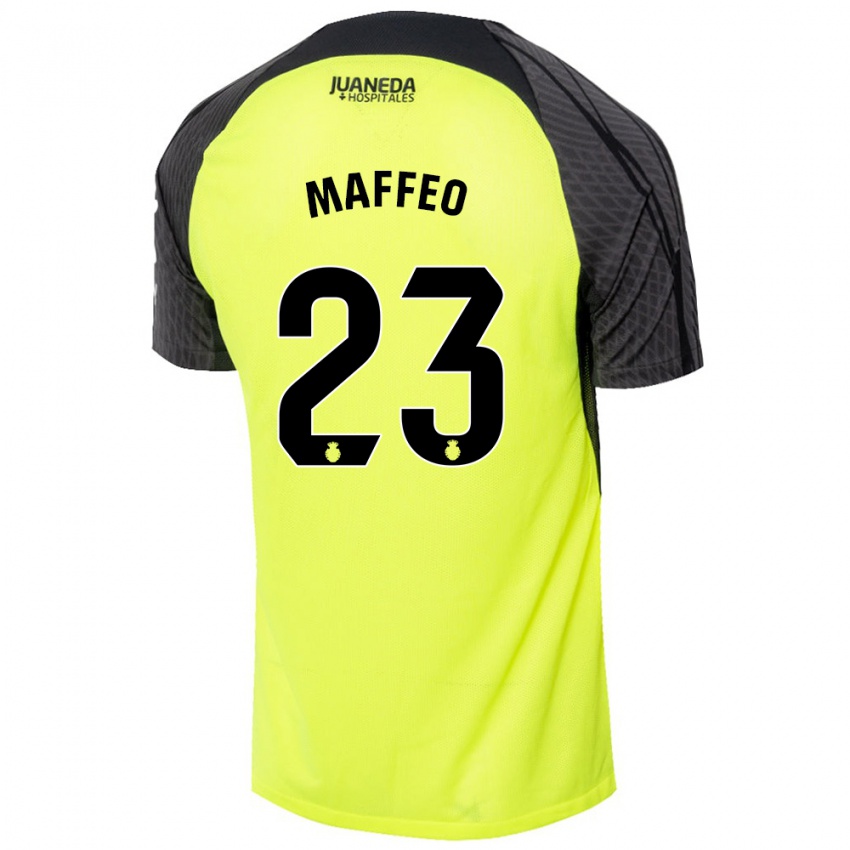 Dětské Pablo Maffeo #23 Fluorescenční Zelená Černá Daleko Hráčské Dresy 2024/25 Dres