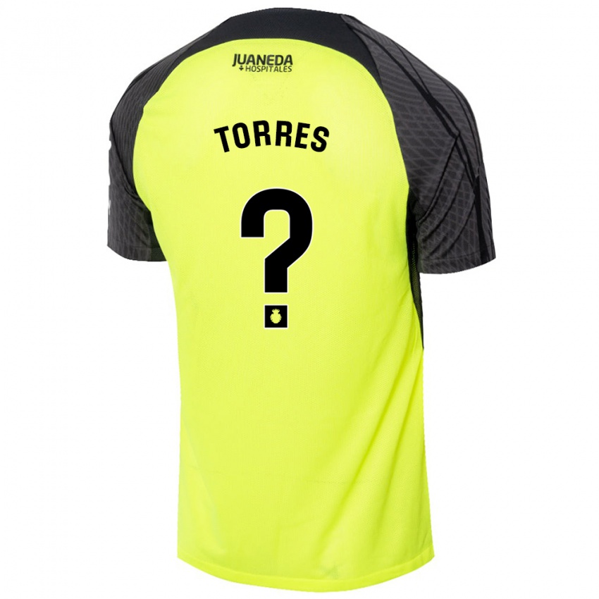 Dětské Iker Torres #0 Fluorescenční Zelená Černá Daleko Hráčské Dresy 2024/25 Dres