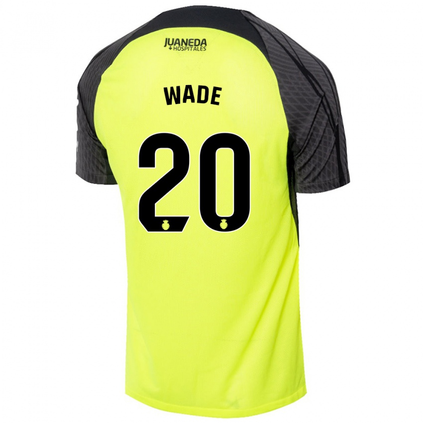 Dětské Sebas Wade #20 Fluorescenční Zelená Černá Daleko Hráčské Dresy 2024/25 Dres