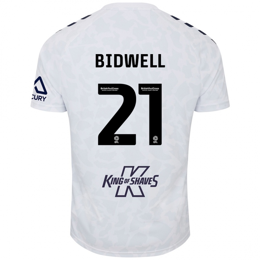 Dětské Jake Bidwell #21 Bílý Daleko Hráčské Dresy 2024/25 Dres