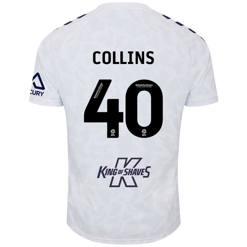 Dětské Brad Collins #40 Bílý Daleko Hráčské Dresy 2024/25 Dres