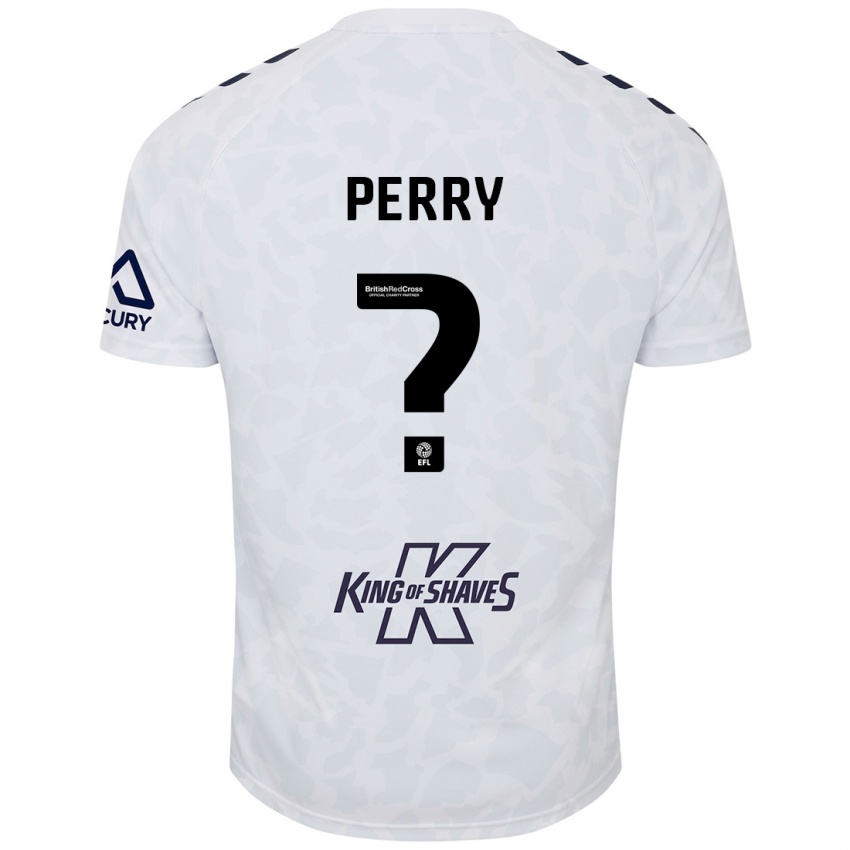 Dětské Callum Perry #0 Bílý Daleko Hráčské Dresy 2024/25 Dres