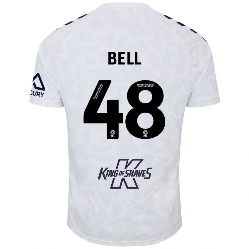 Dětské Luke Bell #48 Bílý Daleko Hráčské Dresy 2024/25 Dres