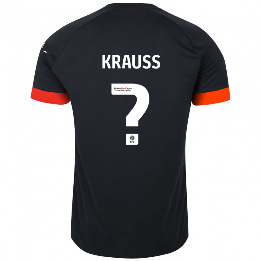 Dětské Tom Krauß #0 Černá Oranžová Daleko Hráčské Dresy 2024/25 Dres