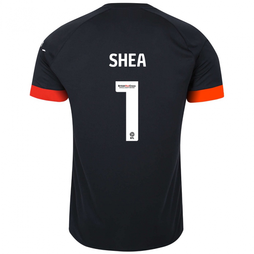 Dětské James Shea #1 Černá Oranžová Daleko Hráčské Dresy 2024/25 Dres