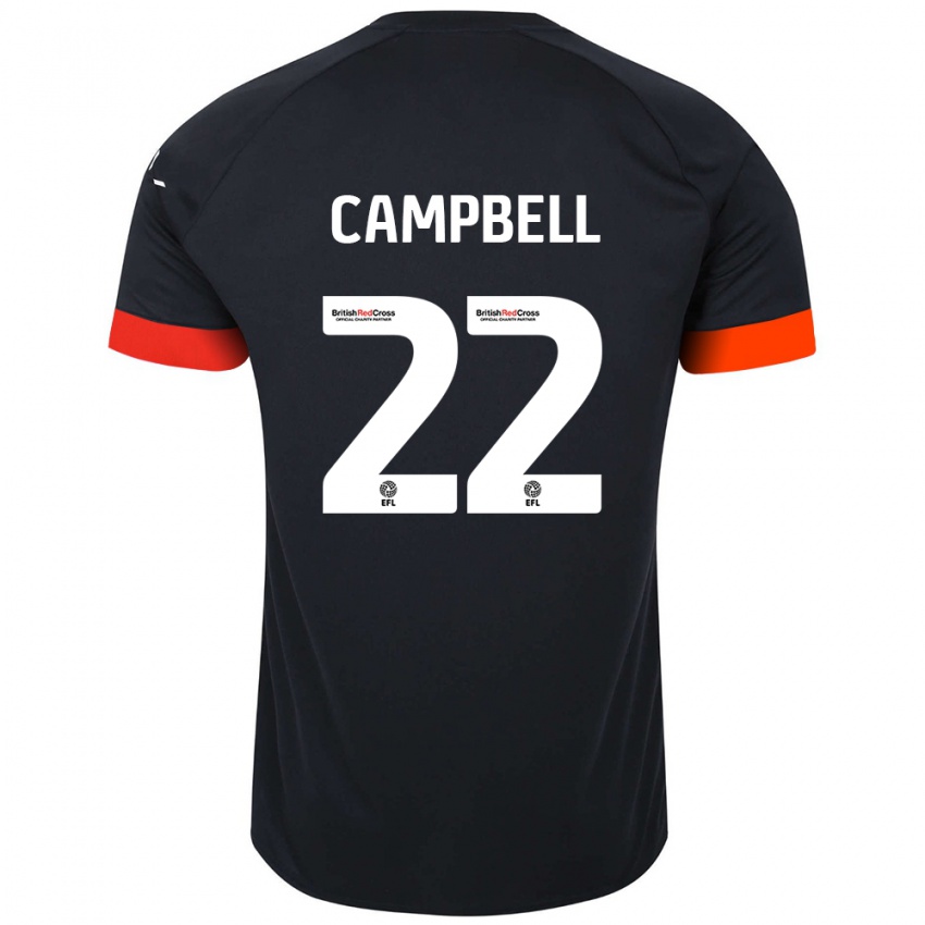 Dětské Allan Campbell #22 Černá Oranžová Daleko Hráčské Dresy 2024/25 Dres