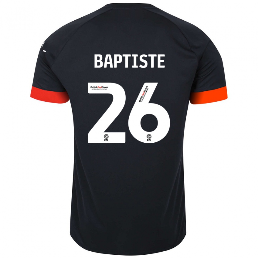 Dětské Shandon Baptiste #26 Černá Oranžová Daleko Hráčské Dresy 2024/25 Dres