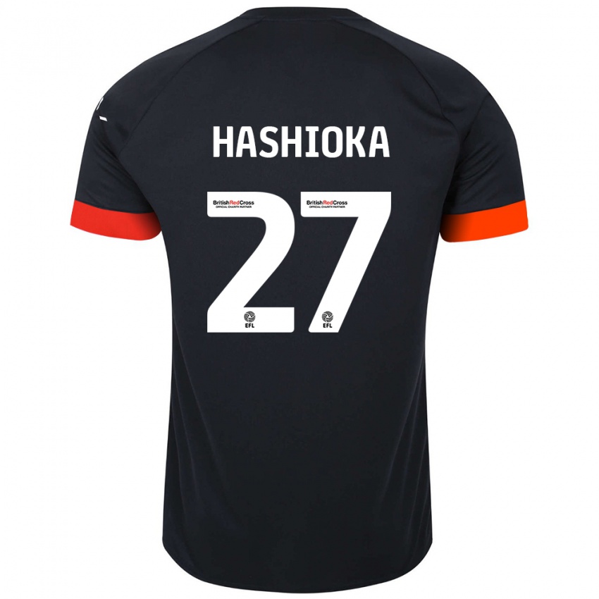 Dětské Daiki Hashioka #27 Černá Oranžová Daleko Hráčské Dresy 2024/25 Dres