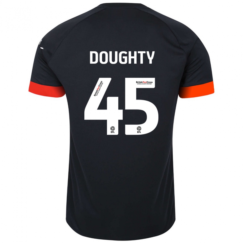 Dětské Alfie Doughty #45 Černá Oranžová Daleko Hráčské Dresy 2024/25 Dres