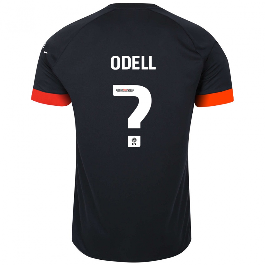 Dětské Josh Odell #0 Černá Oranžová Daleko Hráčské Dresy 2024/25 Dres