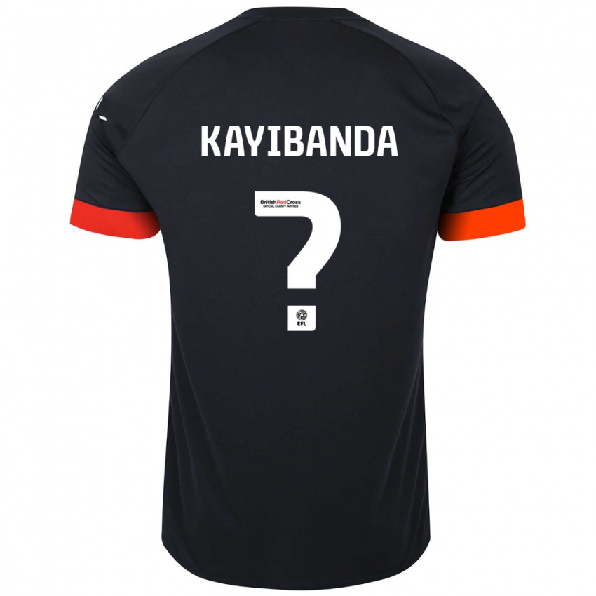 Dětské Claude Kayibanda #0 Černá Oranžová Daleko Hráčské Dresy 2024/25 Dres