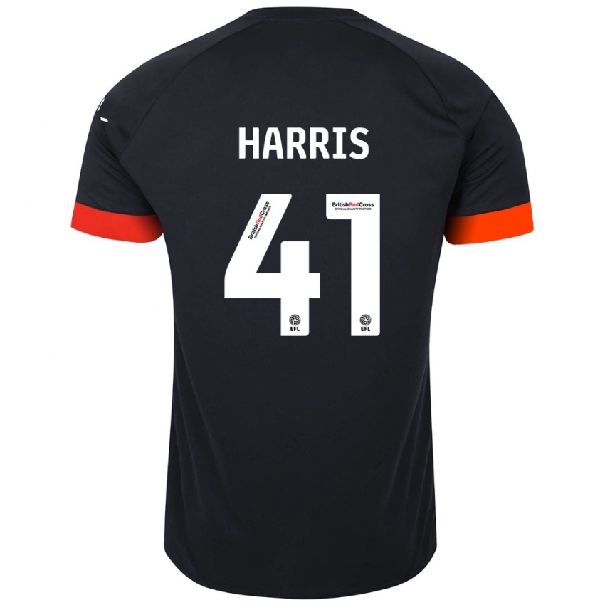 Dětské Taylan Harris #41 Černá Oranžová Daleko Hráčské Dresy 2024/25 Dres