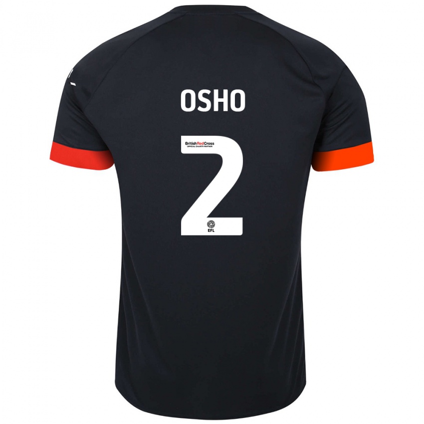 Dětské Gabriel Osho #2 Černá Oranžová Daleko Hráčské Dresy 2024/25 Dres