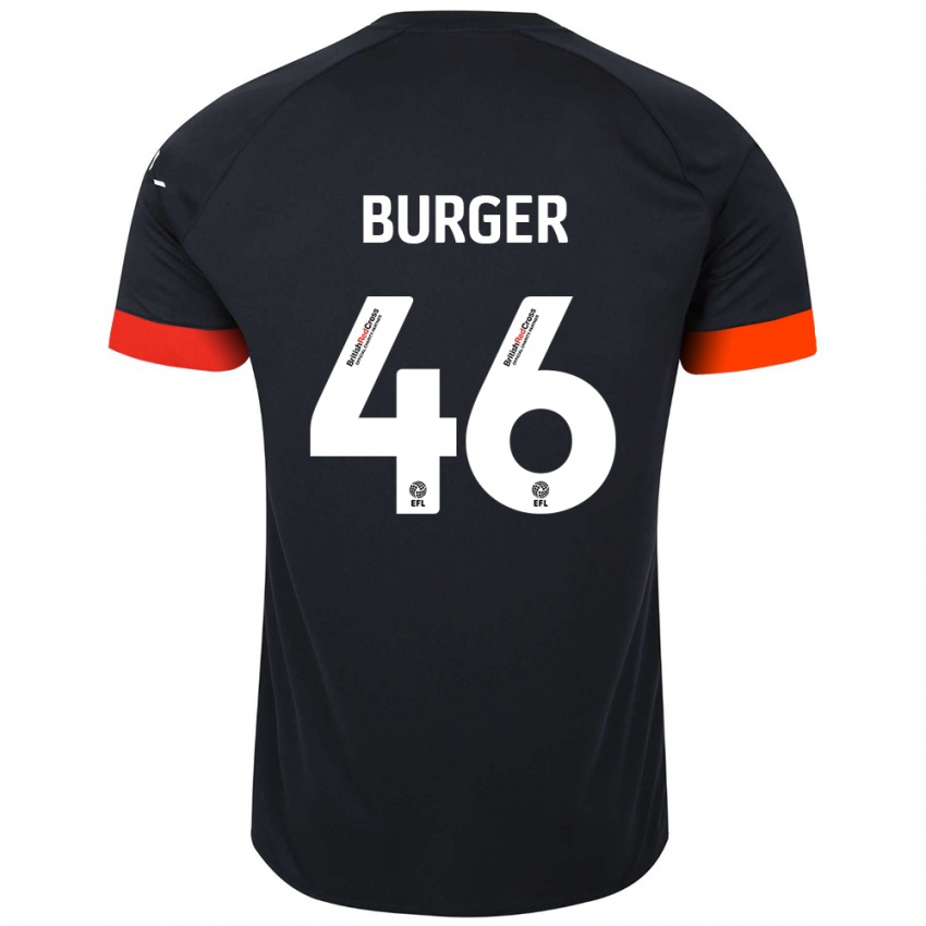 Dětské Jake Burger #46 Černá Oranžová Daleko Hráčské Dresy 2024/25 Dres