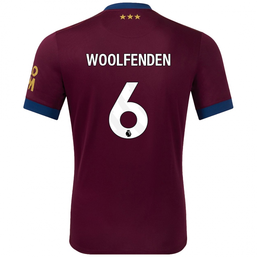 Dětské Luke Woolfenden #6 Hnědý Daleko Hráčské Dresy 2024/25 Dres