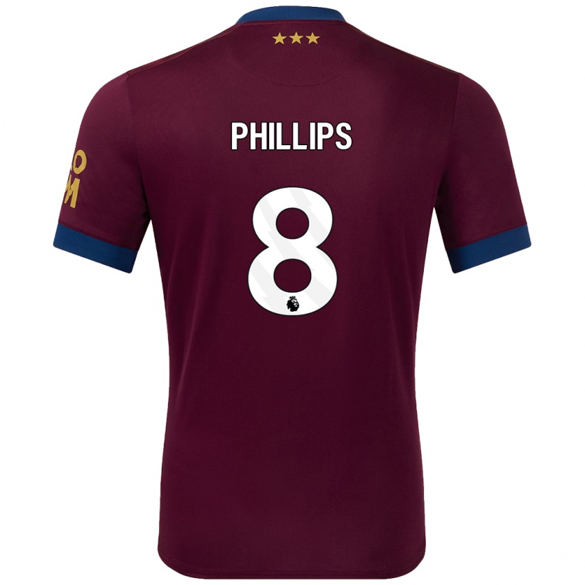 Dětské Kalvin Phillips #8 Hnědý Daleko Hráčské Dresy 2024/25 Dres