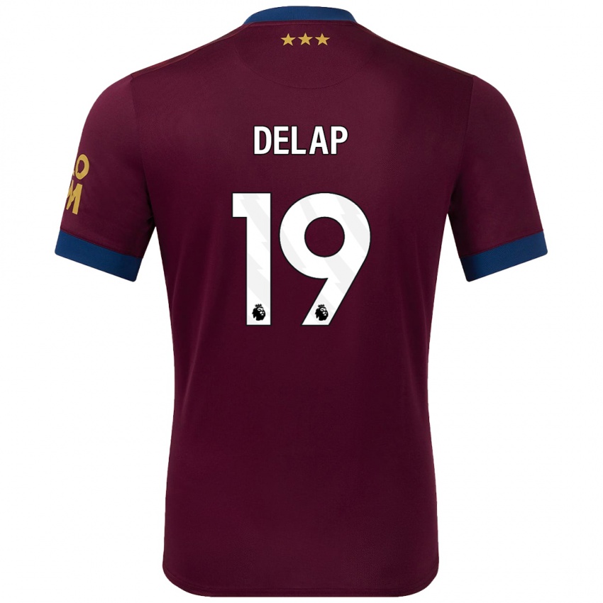 Dětské Liam Delap #19 Hnědý Daleko Hráčské Dresy 2024/25 Dres