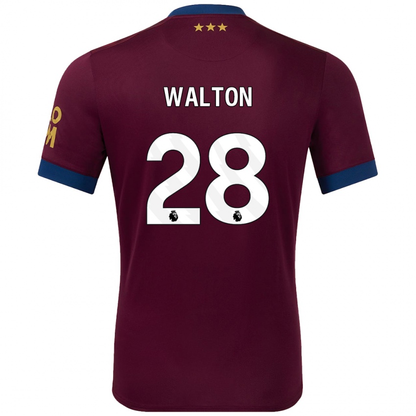 Dětské Christian Walton #28 Hnědý Daleko Hráčské Dresy 2024/25 Dres